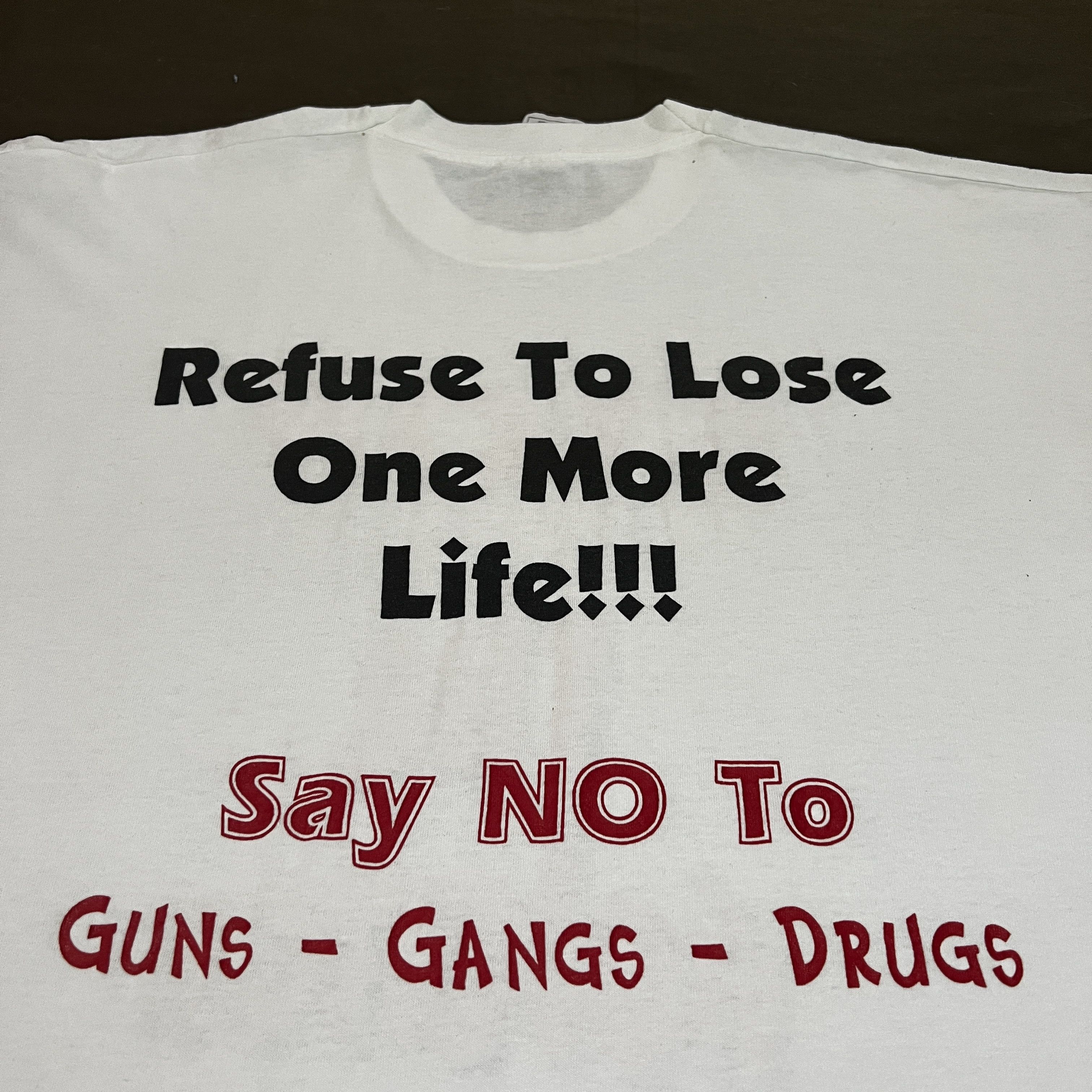 Vintage Vintage Stop the violence God Jesus Holy Bible Tee 2XL Size US XXL / EU 58 / 5 - 5 Thumbnail