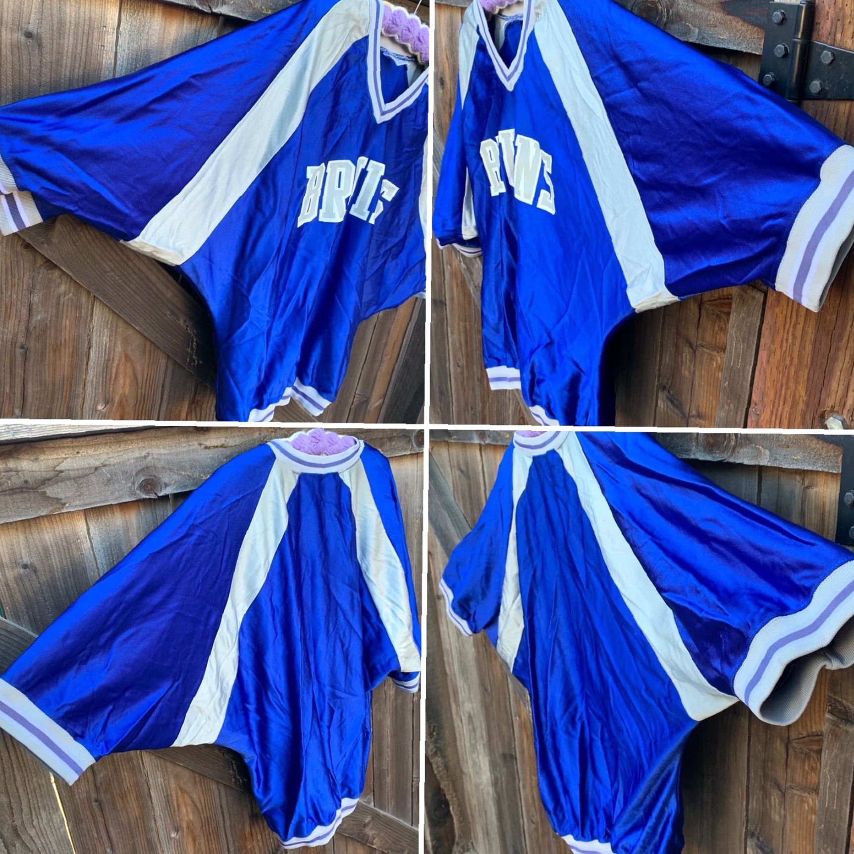 Russell Athletic Vintage Bruins Football Jersey Misses L Made In USA 80s 90s Dolman Sleeves Size L / US 10 / IT 46 - 5 Thumbnail