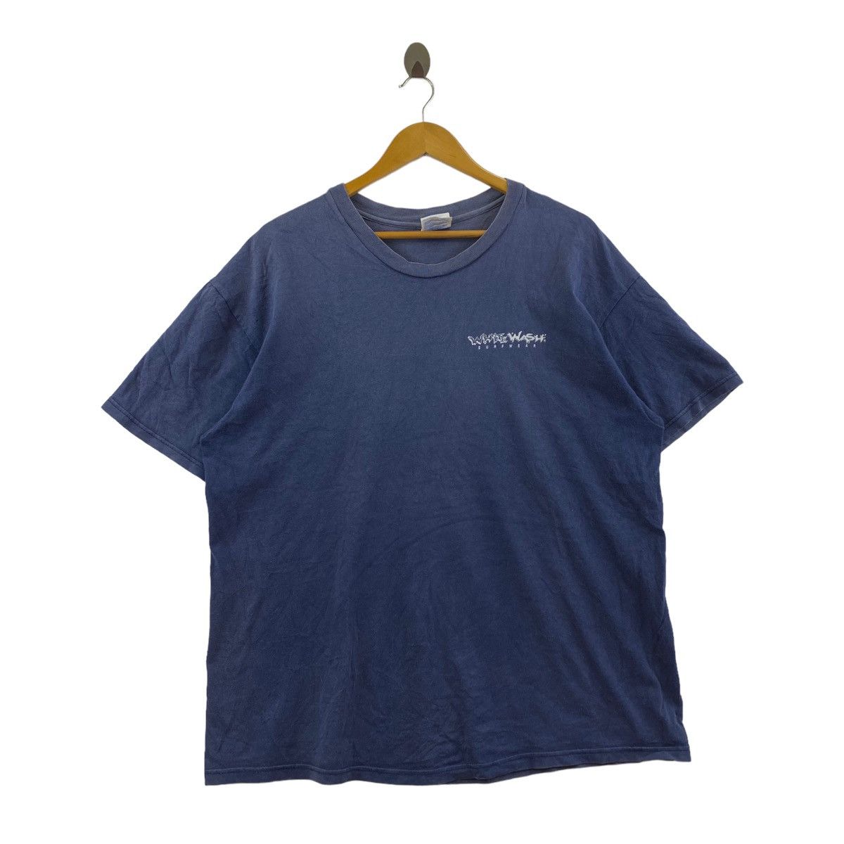 Vintage Vintage 90s WHITE WASH SUFRWEAR Print Navy Short Sleeve Size US XL / EU 56 / 4 - 3 Thumbnail