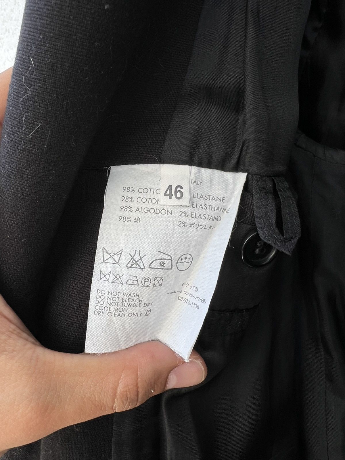 Helmut Lang HELMUT LANG 1999 Black Moleskin Chesterfield Coat Size US S / EU 44-46 / 1 - 7 Thumbnail