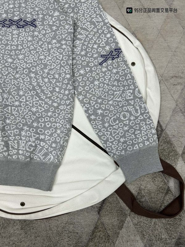Ermenegildo Zegna Ermenegildo Zegna Men's Gray Knit Sweatshirt Size US XL / EU 56 / 4 - 1 Thumbnail