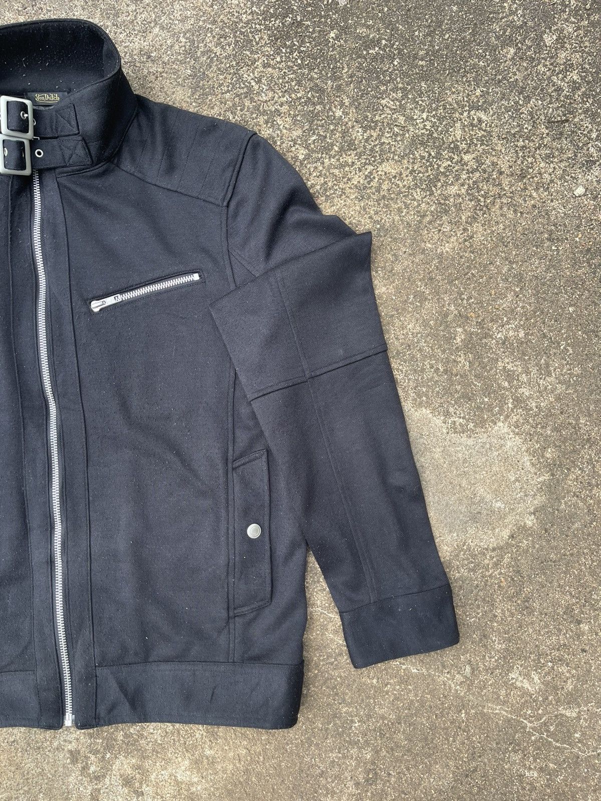 Von Dutch Von Dutch Black Moto Jacket - Buckle Collar, Zip Closure Size US M / EU 48-50 / 2 - 4 Thumbnail