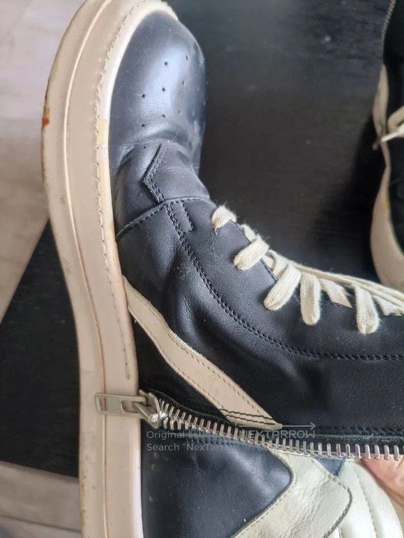 Rick Owens Rick Owens Black and White Fashion Sneakers. Size US 10.5 / EU 43-44 - 4 Thumbnail