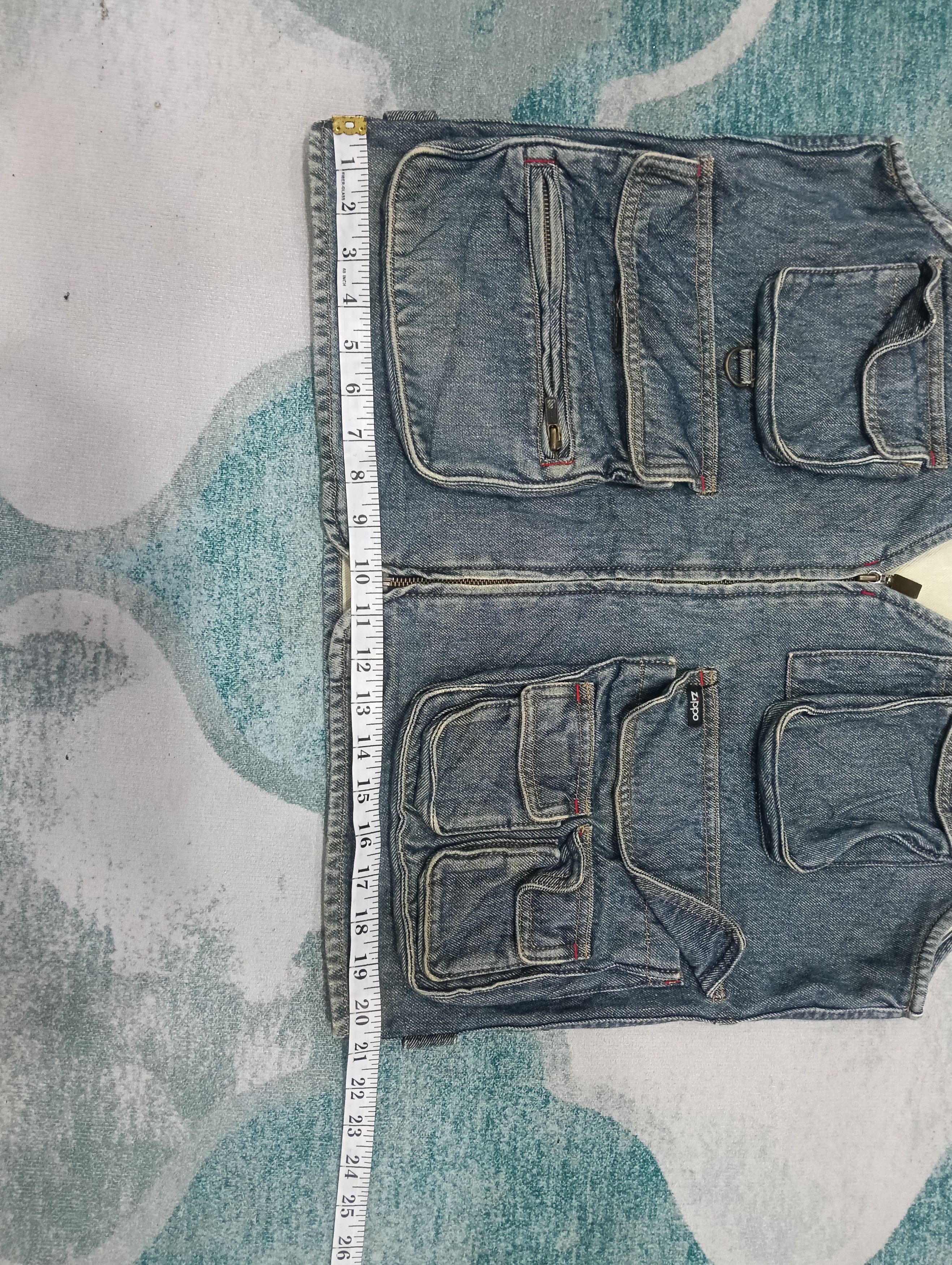 Japanese Brand × Zippo Vintage Zippo Vest Indigo Jacket Size US M / EU 48-50 / 2 - 16 Thumbnail
