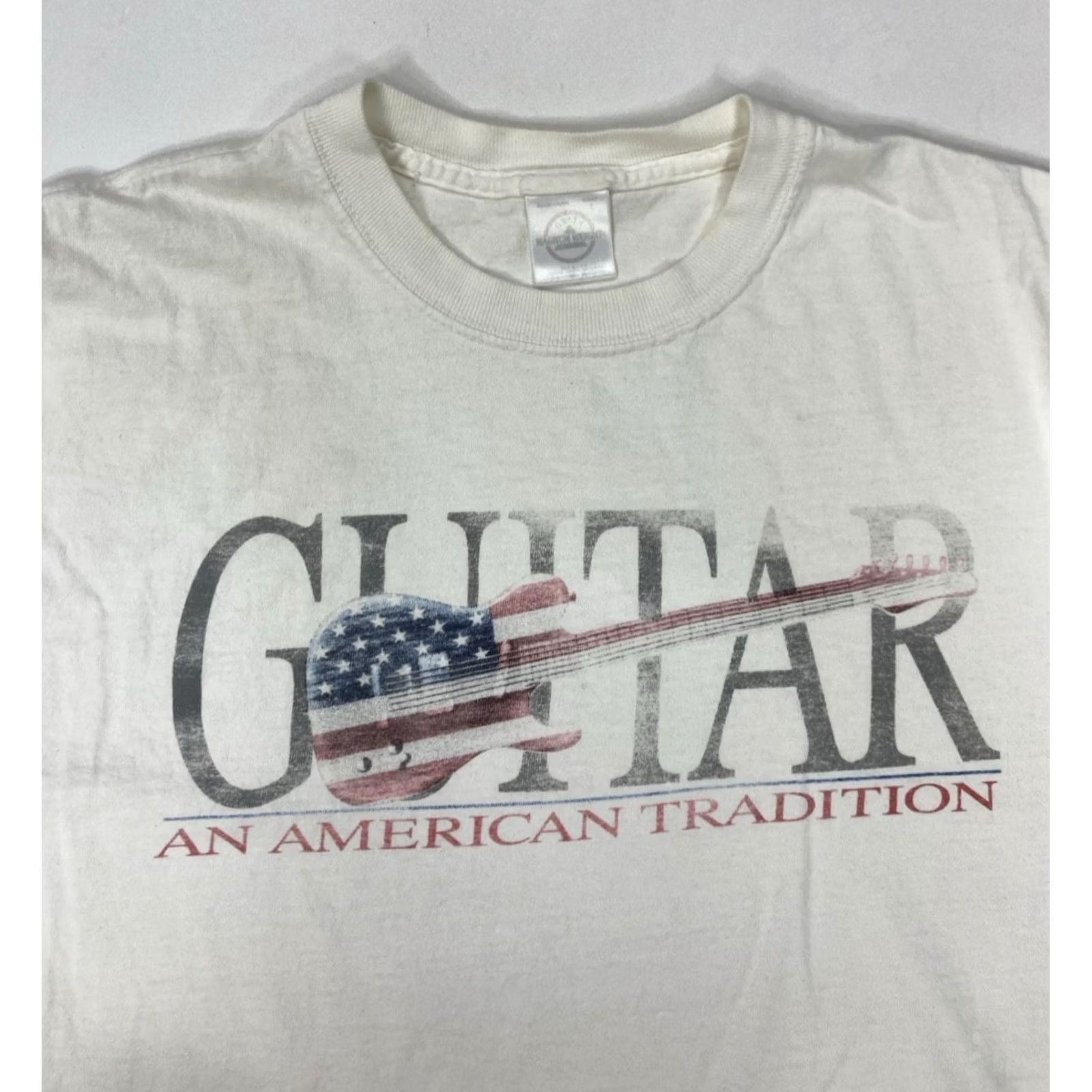 Delta VINTAGE Delta USA Graphic Print T-Shirt Men Large White Cotton Logo Crew Neck Short Sleeve Size US L / EU 52-54 / 3 - 2 Thumbnail