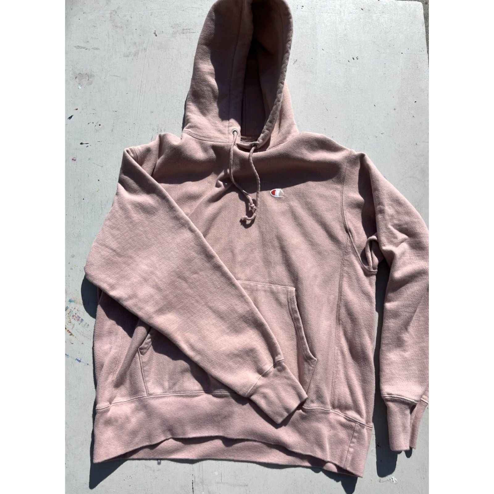 Champion Champion Sweatshirt Men Shirt Regular Medium Pink Maeve Solid Logo Heavyweight Streetwear City Modern 90s/2000s Gym Outdoor Size US M / EU 48-50 / 2 - 5 Thumbnail