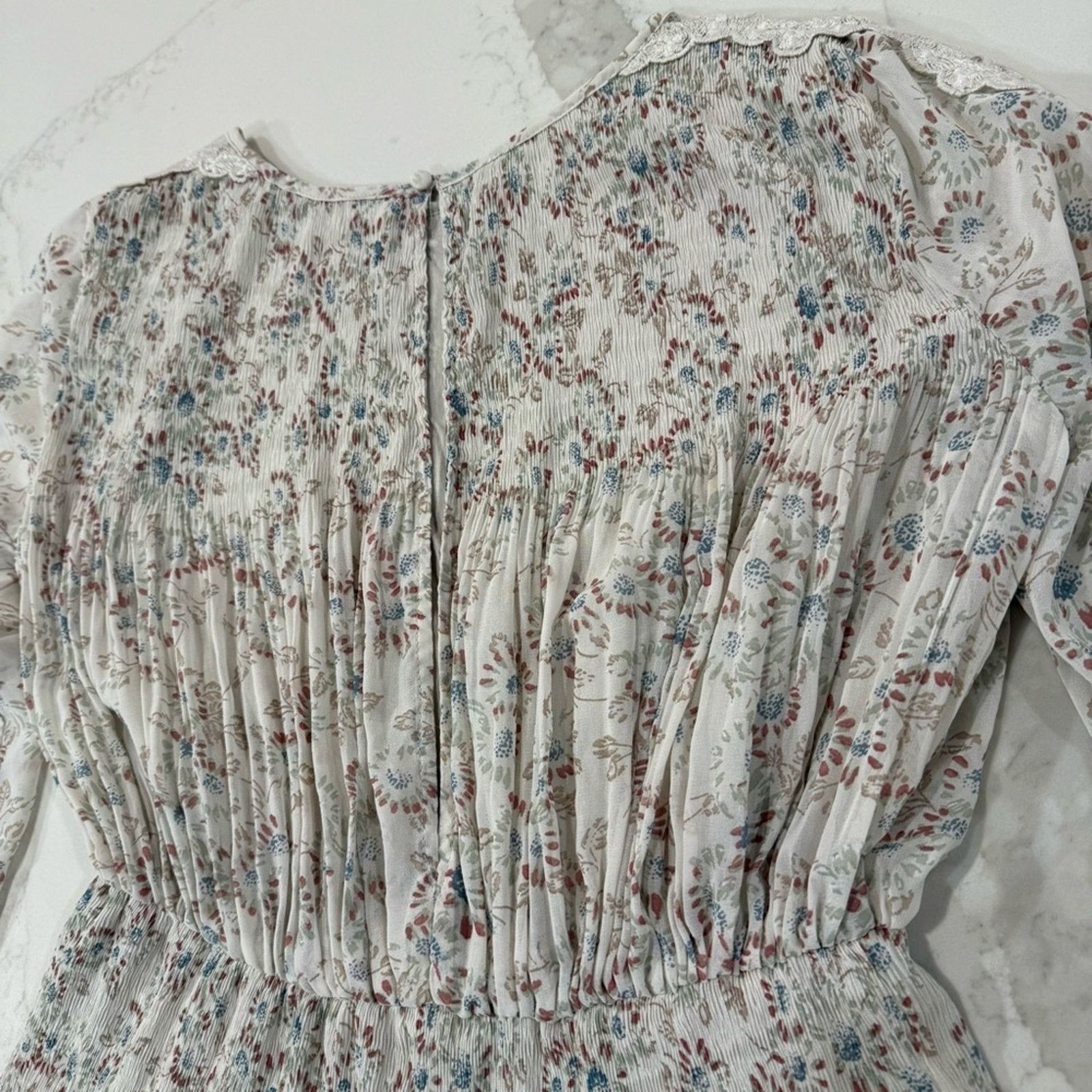 Free People Free People Floral Charolette Chiffon MidiDress Womens Small Size S / US 4 / IT 40 - 15 Thumbnail