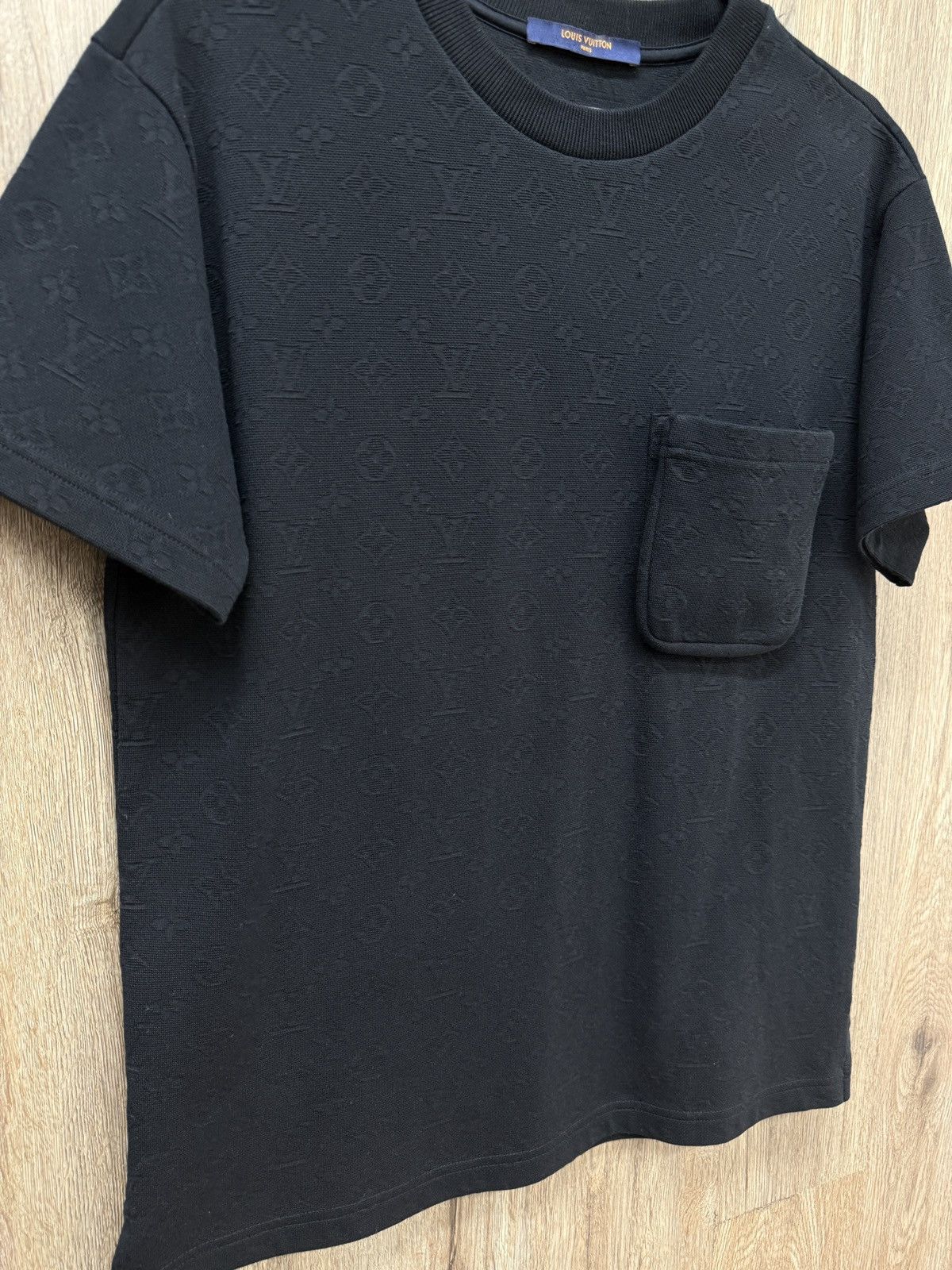 Louis Vuitton Louis Vuitton Black Monogram Pocket Tee Size US XS / EU 42 / 0 - 4 Thumbnail