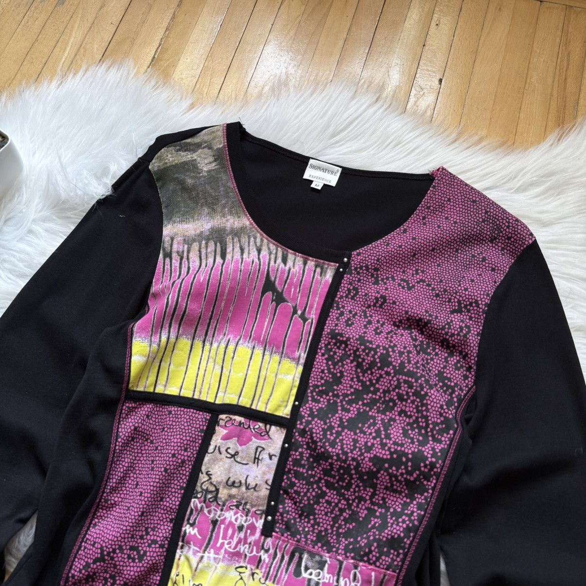 Hysteric Glamour 📌 VTG Signature JPG Vibe Top Long Sleeve Cop Copine style Size M / US 6-8 / IT 42-44 - 2 Thumbnail