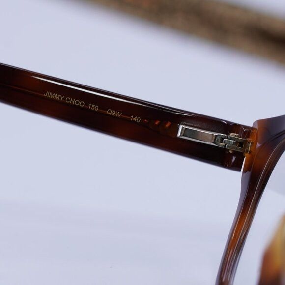 Jimmy Choo Jimmy Choo JC150 0Q9W 00 Eyeglasses Havana 50mm Square Frame Size ONE SIZE - 6 Thumbnail