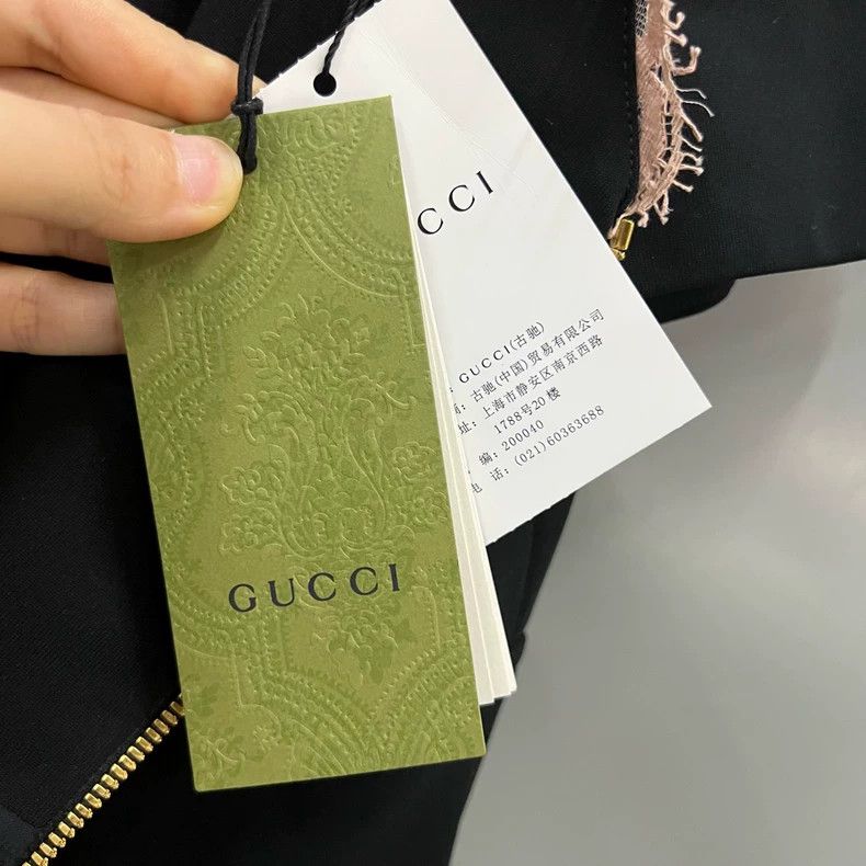 Gucci Gucci Black V-neck lace short-sleeved dress 2503-Nextarrow Size L / US 10 / IT 46 - 8 Thumbnail
