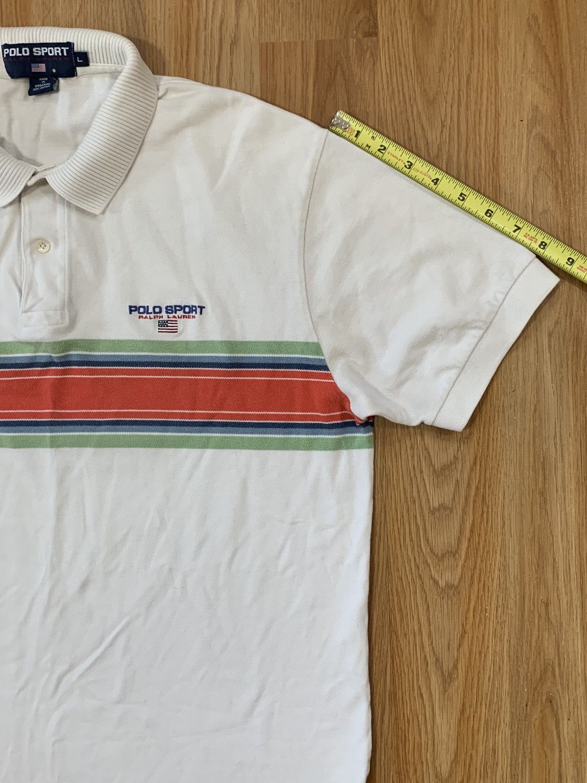 Polo Ralph Lauren SzL- Polo Sport Ralph Lauren Short Sleeve Aztec Stripe Polo Size US L / EU 52-54 / 3 - 10 Thumbnail