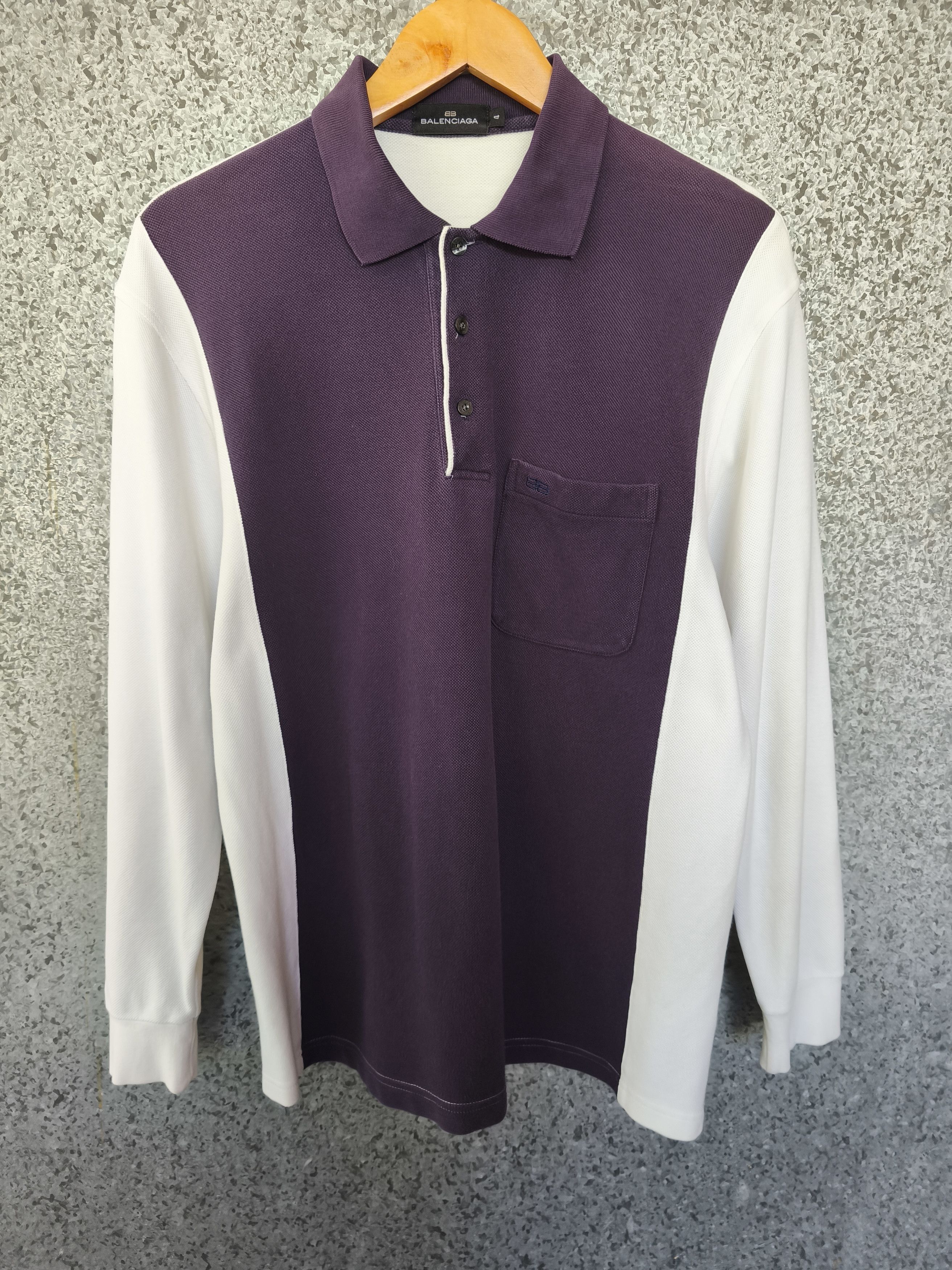 Balenciaga Balenciaga polo t shirt long sleeve Size US L / EU 52-54 / 3 - 3 Thumbnail