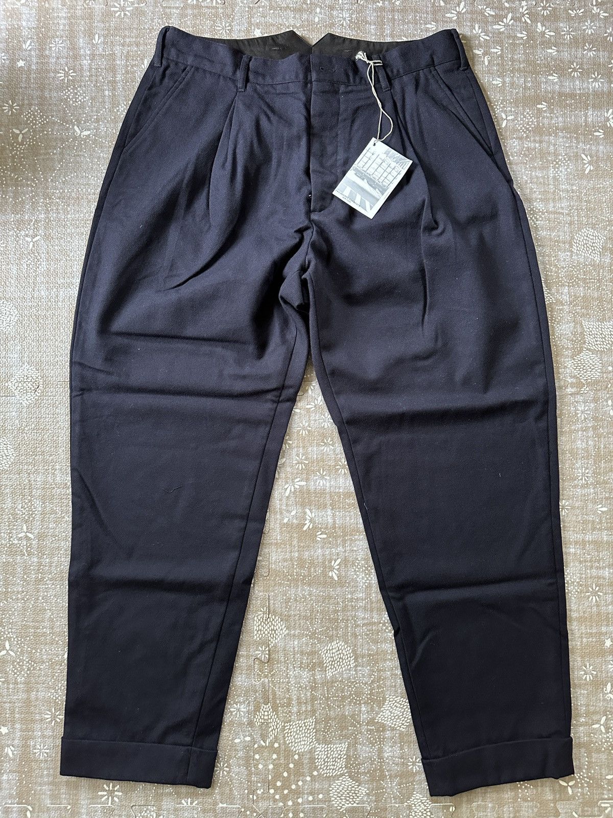 Image of Engineered Garments Dark Navy Uniform Serge Wool Wp Pant, Men's (Size 36)