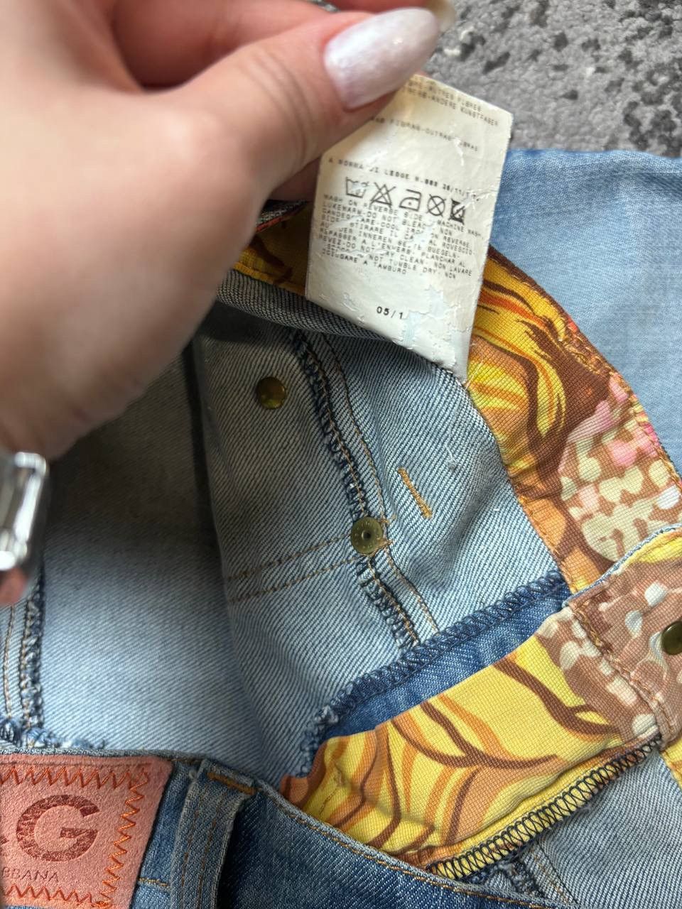 Dolce & Gabbana × Vintage Vintage Y2K Dolce & Gabbana Avantgarde Denim Pants Size 28" / US 6 / IT 42 - 6 Thumbnail