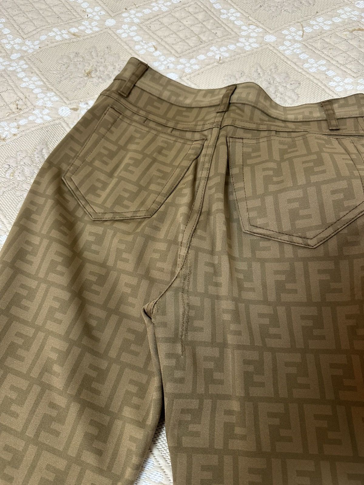 Fendi 🔥 Fendi Roma Zucca Denim Jeans Pants Monogram Trousers FF Size 28" / US 6 / IT 42 - 8 Thumbnail