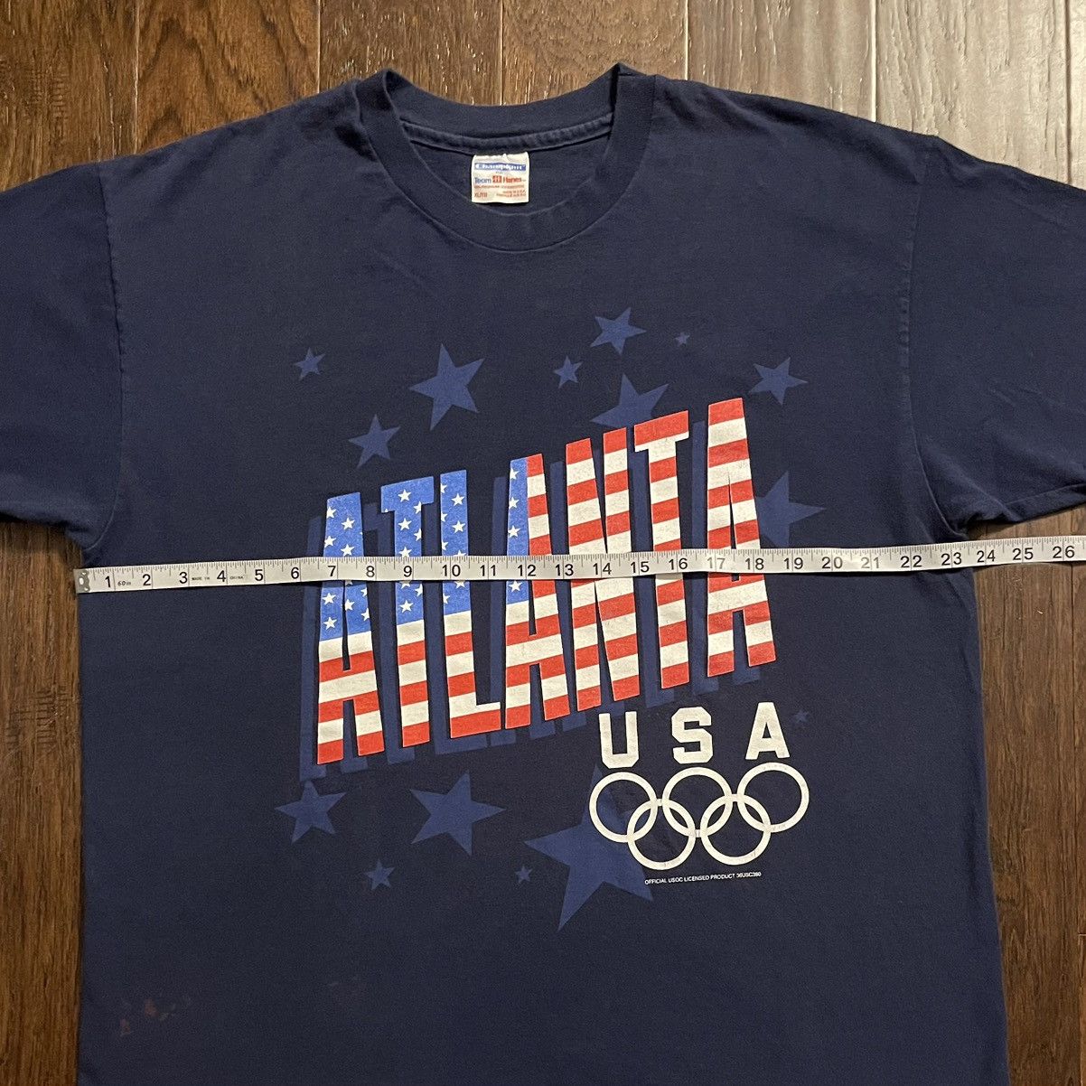 Champion Vintage 1996 Atlanta Olympics Single Stitch USA Made TShirt Size US XL / EU 56 / 4 - 5 Thumbnail