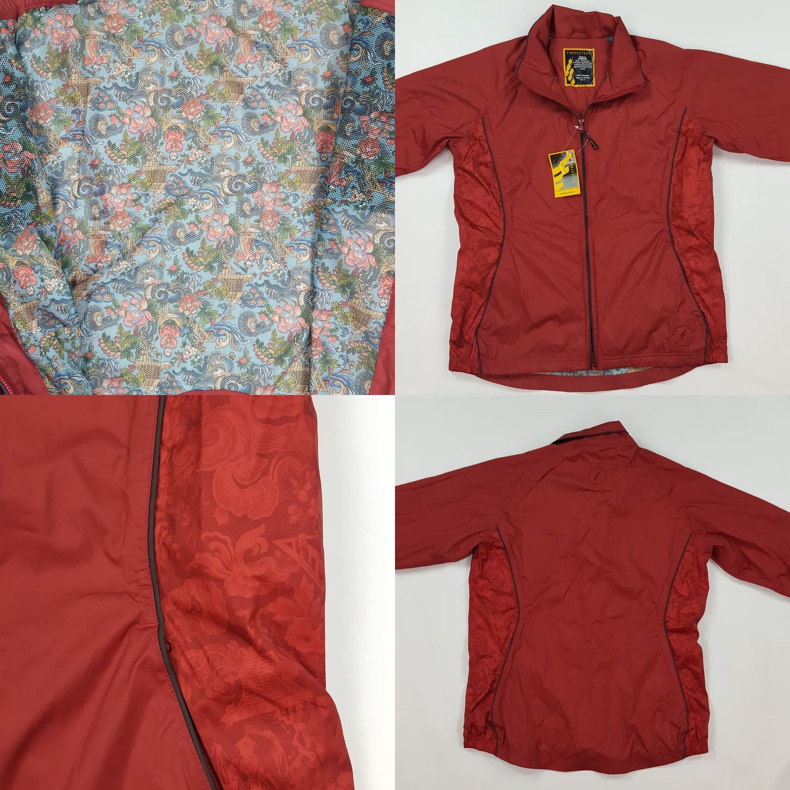 Vintage VINTAGE Forrester's Red Chinese Outdoor Women's S Zip Up Golf Windbreaker Jacket Y2K 90s Size S / US 4 / IT 40 - 8 Thumbnail