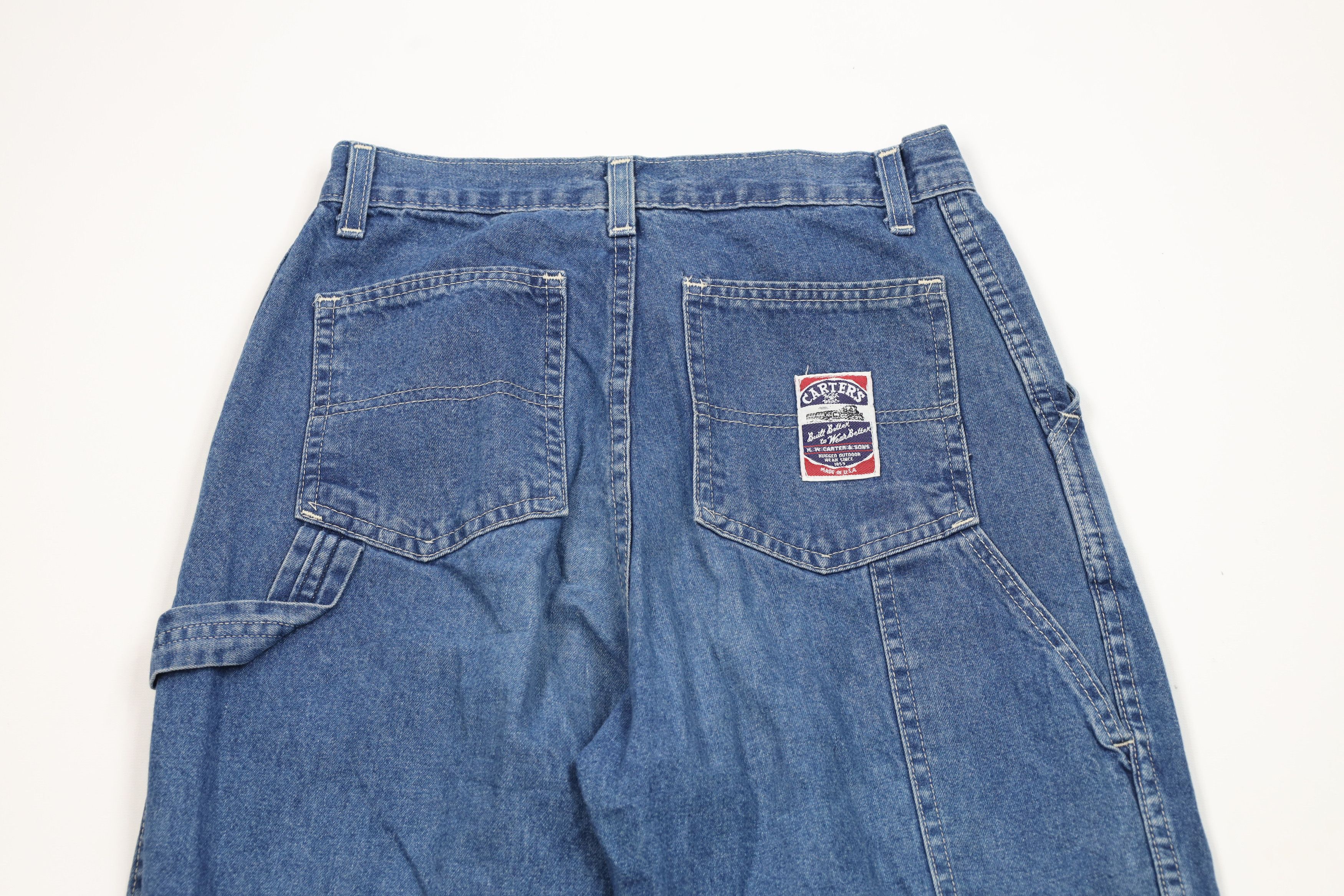 Vintage Vintage 70s Streetwear Workwear Dungaree Denim Jeans USA Size 27" / US 4 / IT 40 - 10 Thumbnail