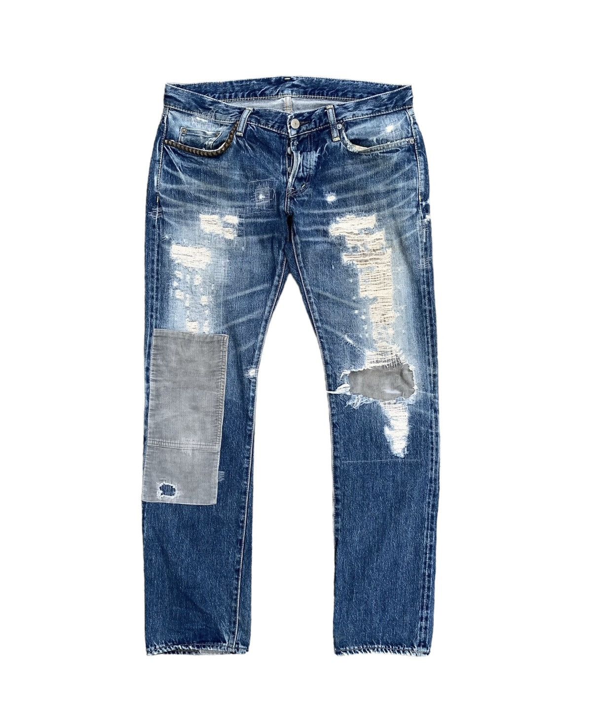 Hysteric Glamour Hysteric Glamour Disstressed Jeans Size US 35 - 1 Thumbnail