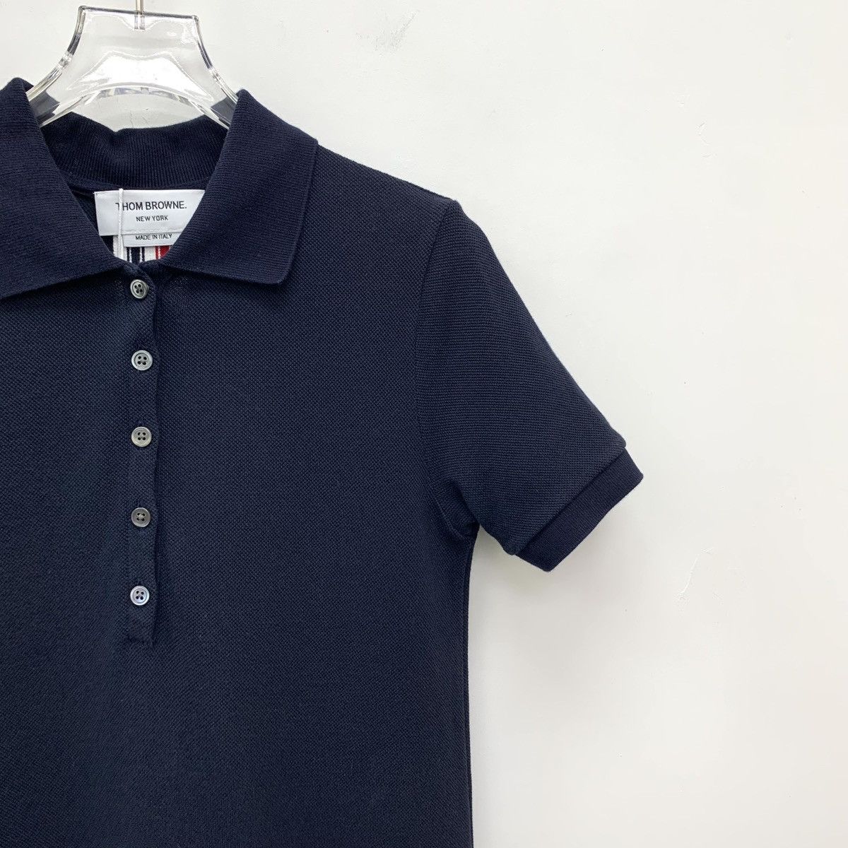 Thom Browne Thom Browne Navy Back Stripe Web Short Sleeve Dress K26WX Size M / US 6-8 / IT 42-44 - 3 Thumbnail