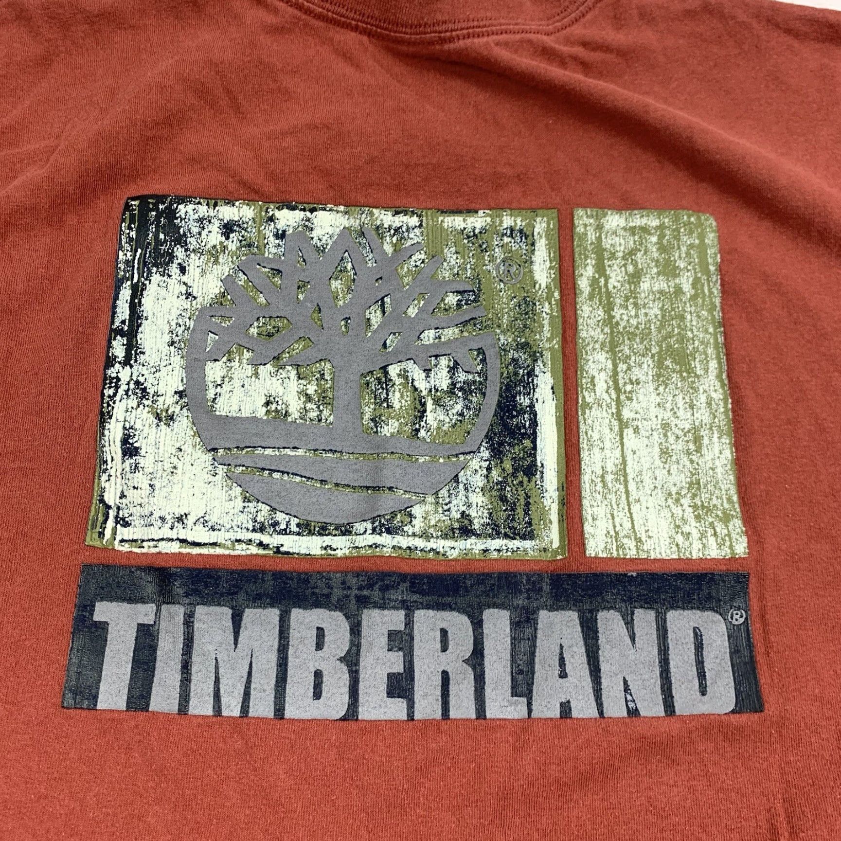 Timberland VINTAGE Timberland Long Sleeve Shirt Adult Large Orange Grunge Y2K Mens Size US L / EU 52-54 / 3 - 2 Thumbnail