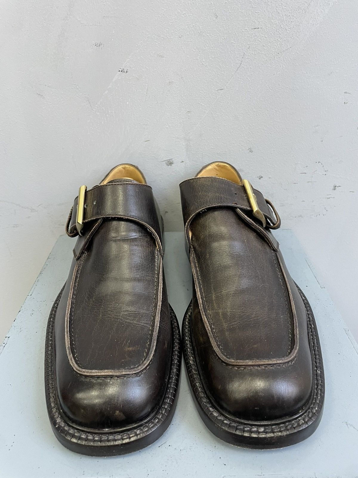 Other intage Hand Made leather loafers brogue shoes England style Size US 8 / EU 41 - 3 Thumbnail