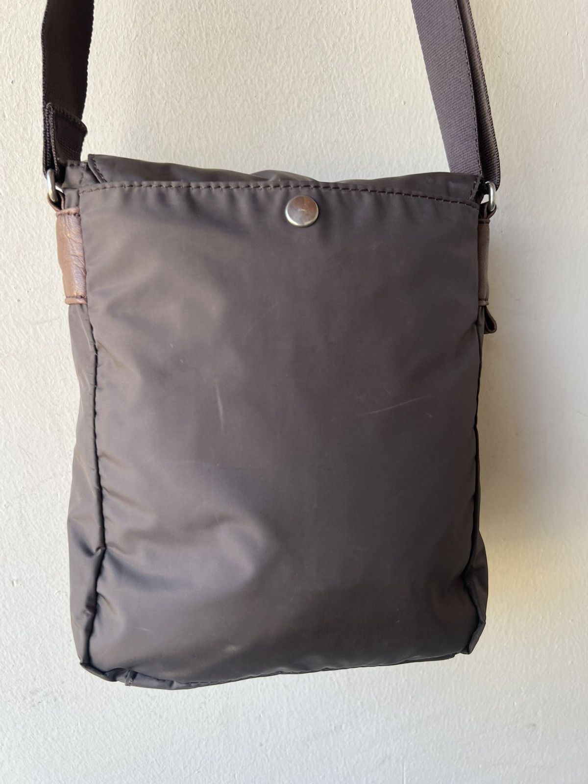 Yohji Yamamoto Vintage 2000 Yohji Yamamoto Y’saccs Hybrid Leather Sling Bag Size ONE SIZE - 22 Thumbnail