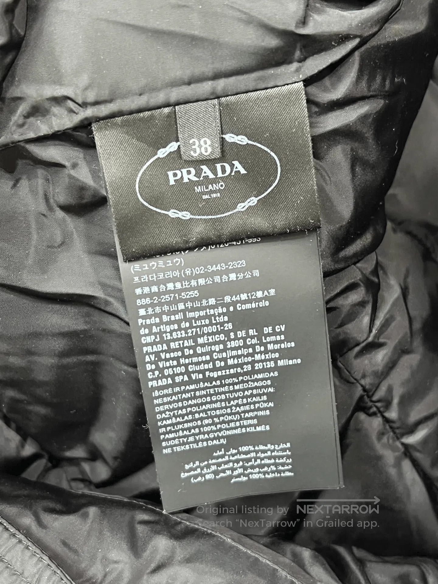 Prada Prada Fox Fur Collar Down Jacket. Size S / US 4 / IT 40 - 4 Thumbnail