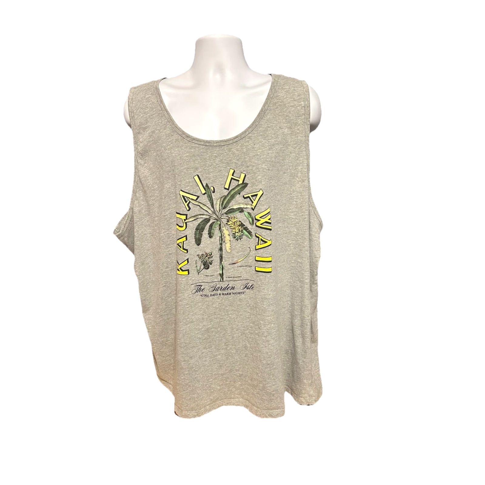 Old Navy Old Navy Kauai Hawaii Tank Top Men 4XL Heather Gray Beach Shirt Sleeveless Crew Neck Summer All Seasons Hawaii 4XL Mens Gray Tank Top Size US XXL / EU 58 / 5 - 2 Thumbnail