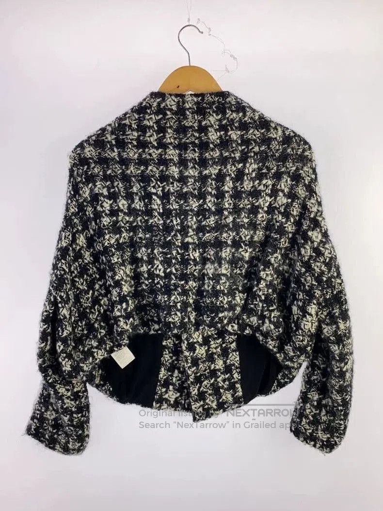 Yohji Yamamoto Yohji Yamamoto Tweed Snap Jacket. Size US XS / EU 42 / 0 - 2 Thumbnail