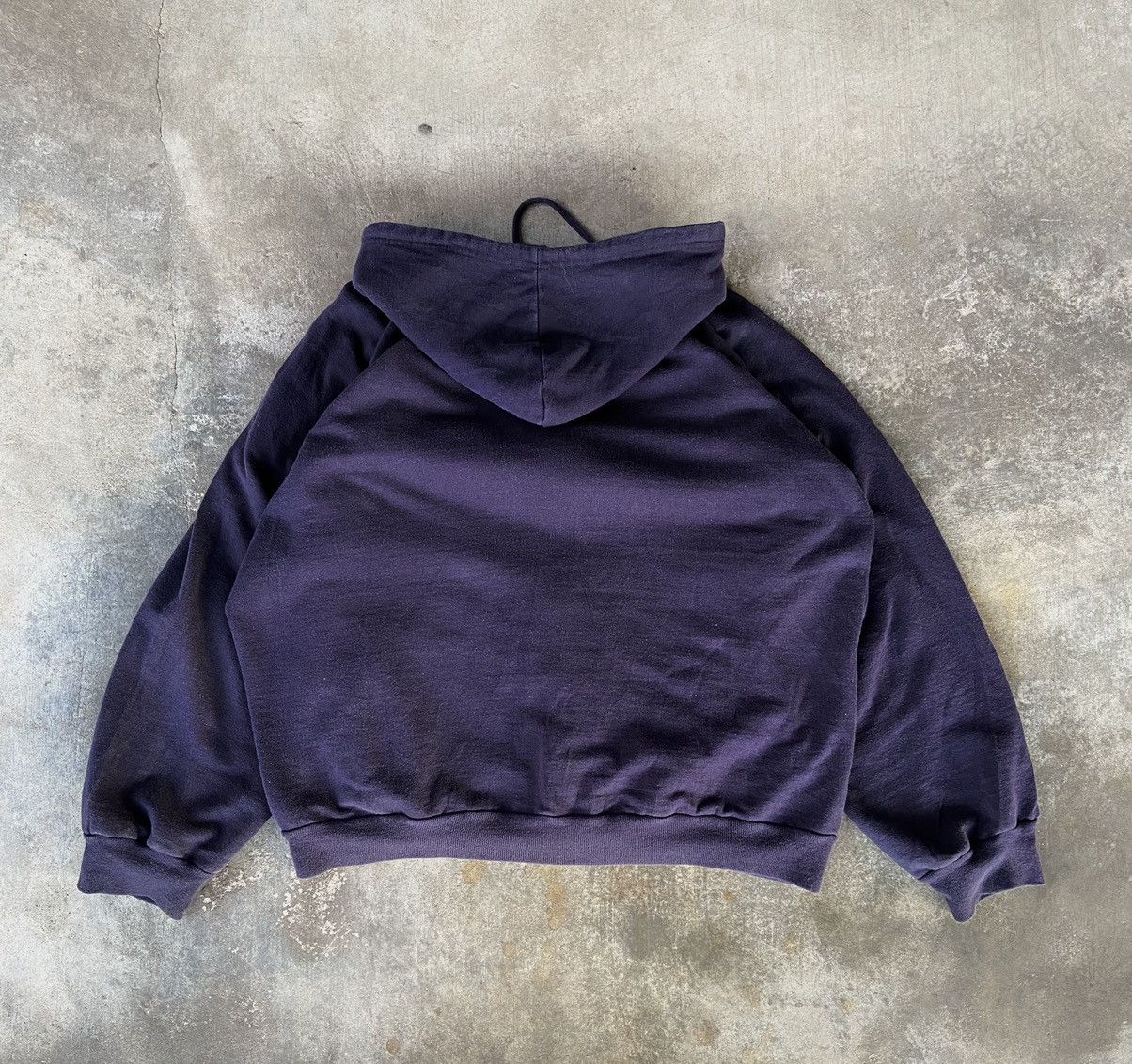 Japanese Brand × Vintage Vintage 1980s knit waffle hoodie boxy fit Size US XXL / EU 58 / 5 - 3 Thumbnail