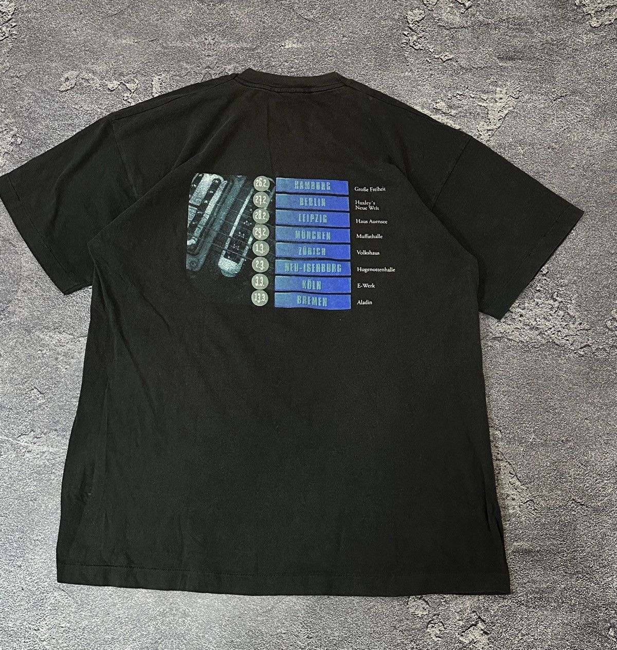 Band Tees 1996 Peter Maffay Faded Tour Single Stitch T-Shirt Size US L / EU 52-54 / 3 - 2 Thumbnail