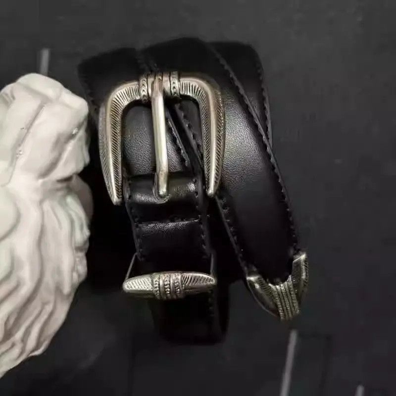 Other Y2K Gothic Buckle Belt Size 32 - 4 Thumbnail