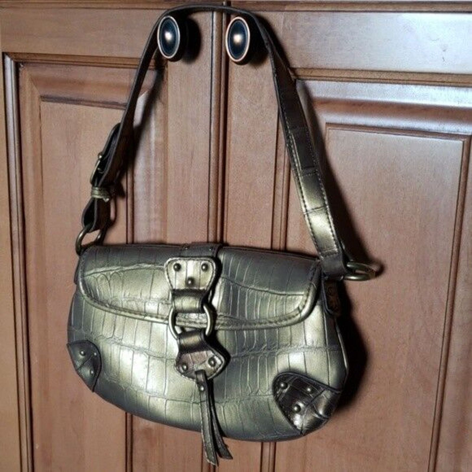 Nine West Shoulder Bag Metallic Bronze, Women's
