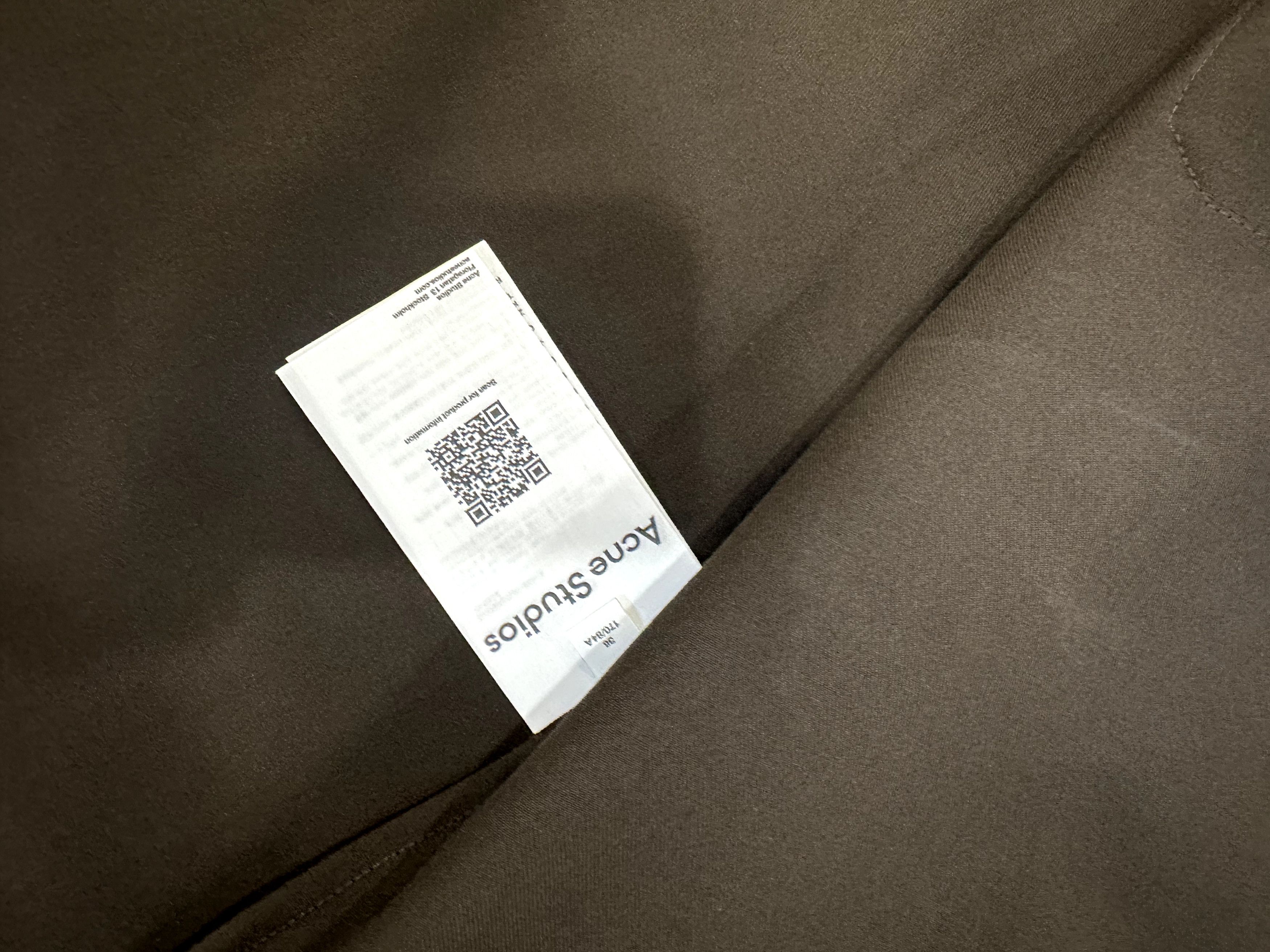 Acne Studios Acne Studios Tie Detail Wool Twill Shirt Size XS / US 0-2 / IT 36-38 - 10 Thumbnail