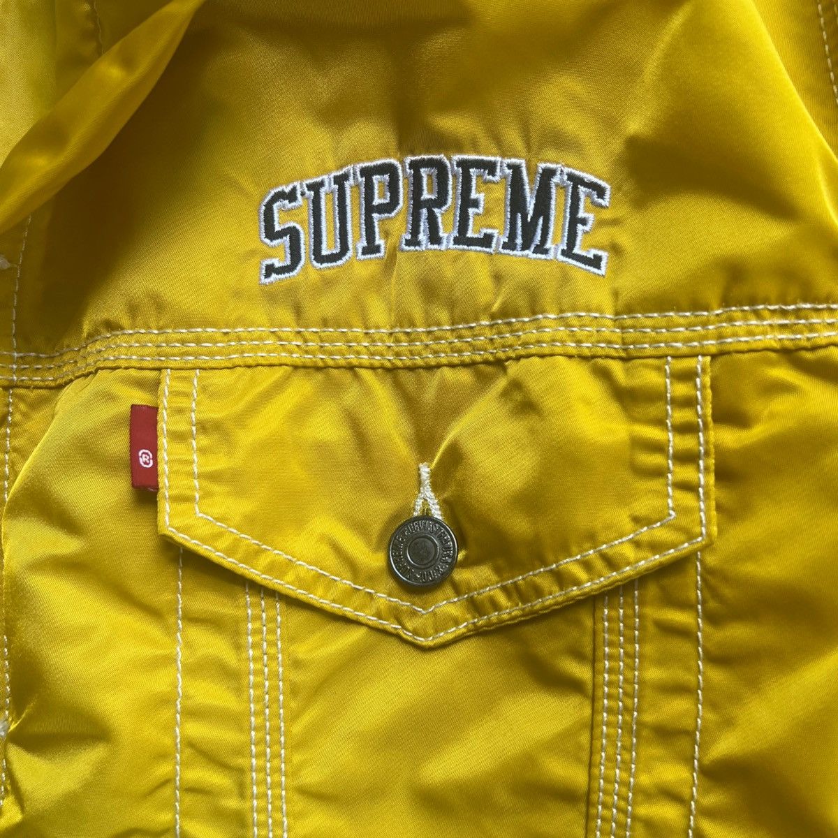 Levi's × Supreme Supreme x Levis Quilted Tucker Jacket Yellow Size US L / EU 52-54 / 3 - 4 Thumbnail