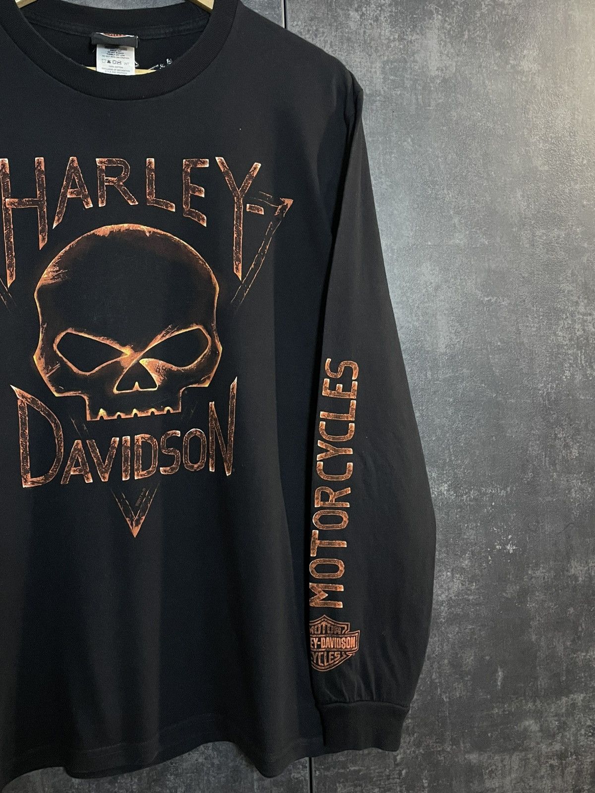Harley Davidson Crazy Vintage Harley Davidson Skull Longsleeve 3D Emblem USA Size US M / EU 48-50 / 2 - 5 Thumbnail