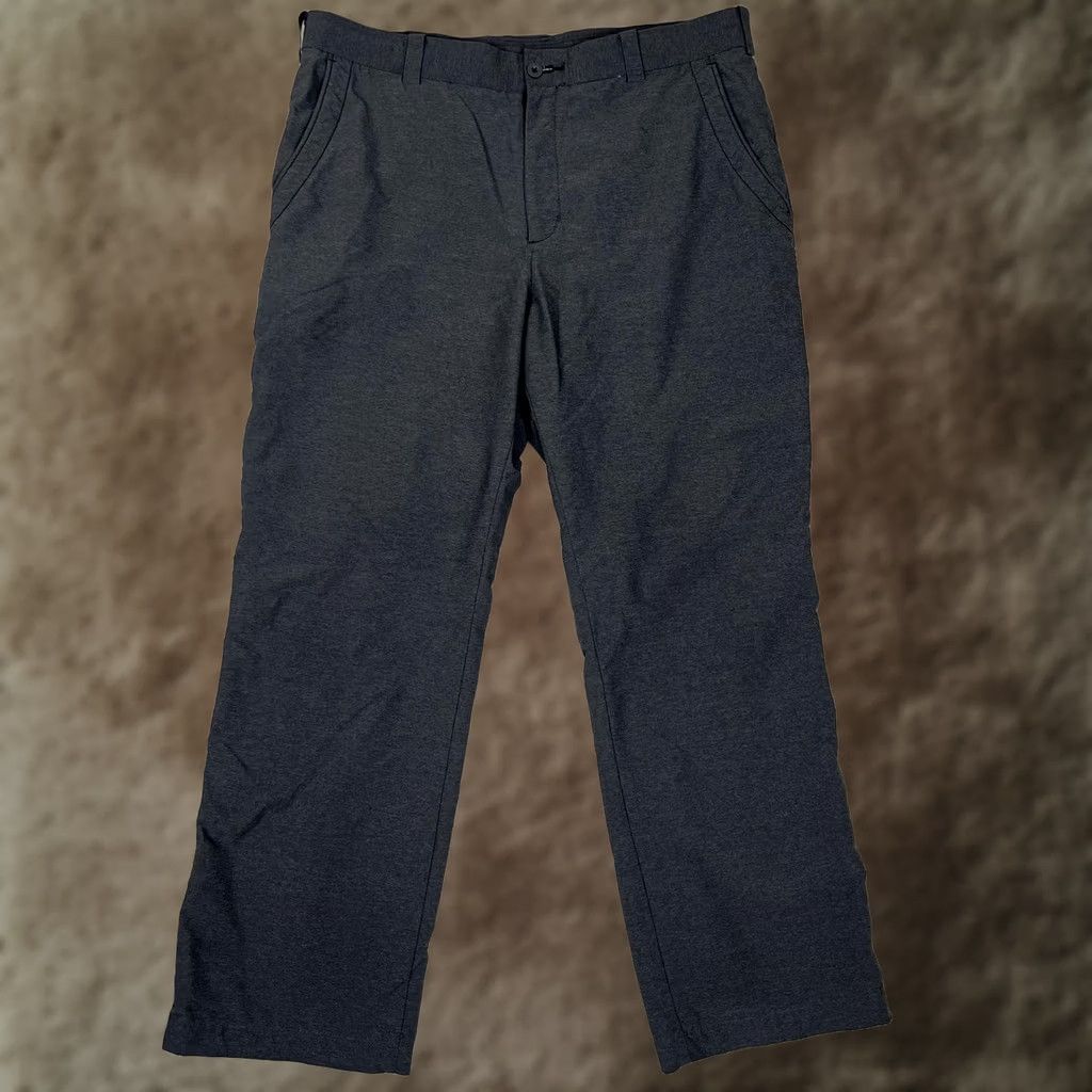 Nike Nike Dri-FIT Golf Pants Mens 35x32 Gray Straight Twill Quick Dry Performance Size US 35 - 1 Thumbnail