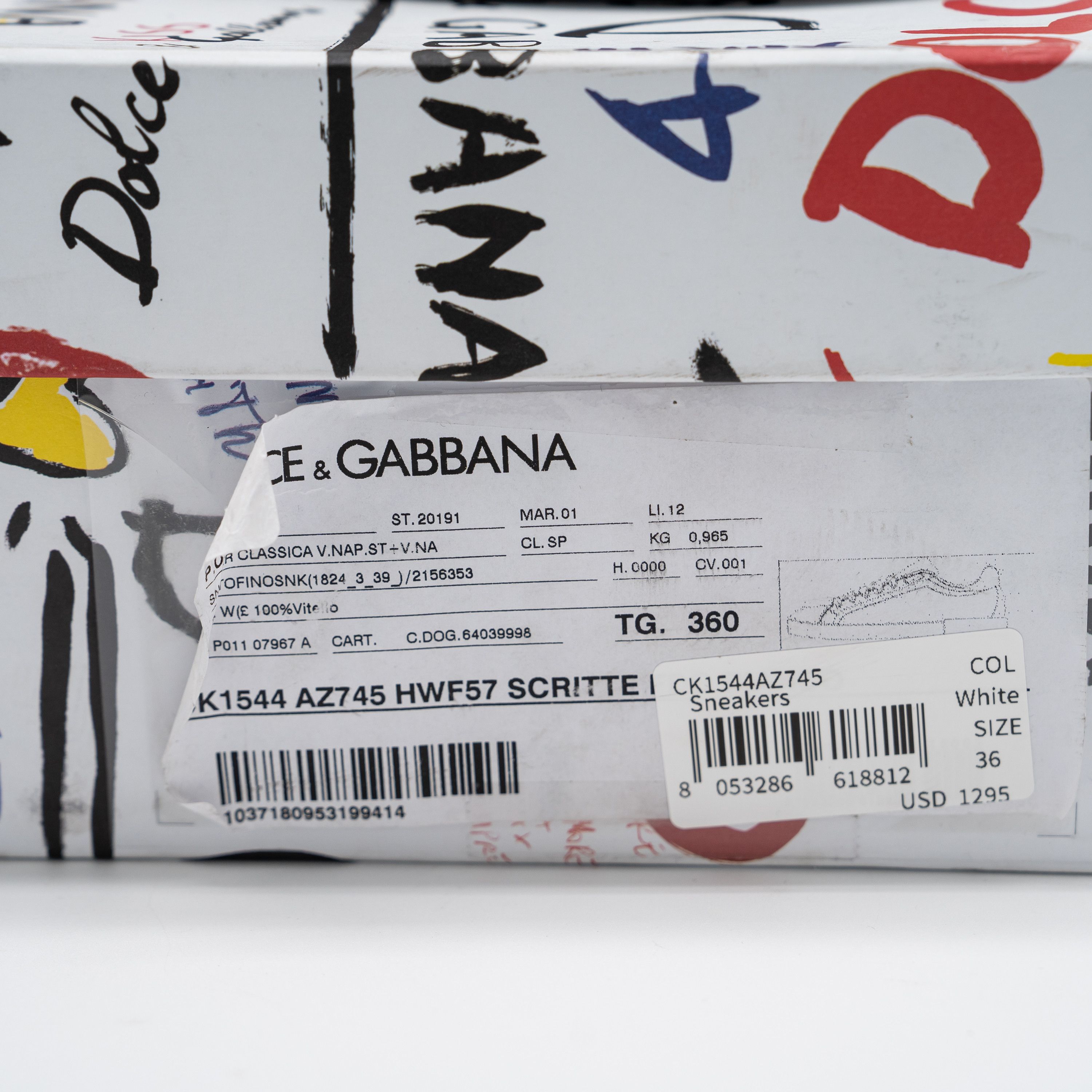 Dolce & Gabbana Dolce & Gabbana Portofino Heart Sneakers Crystals Red Melt Size US 6 / IT 36 - 14 Thumbnail