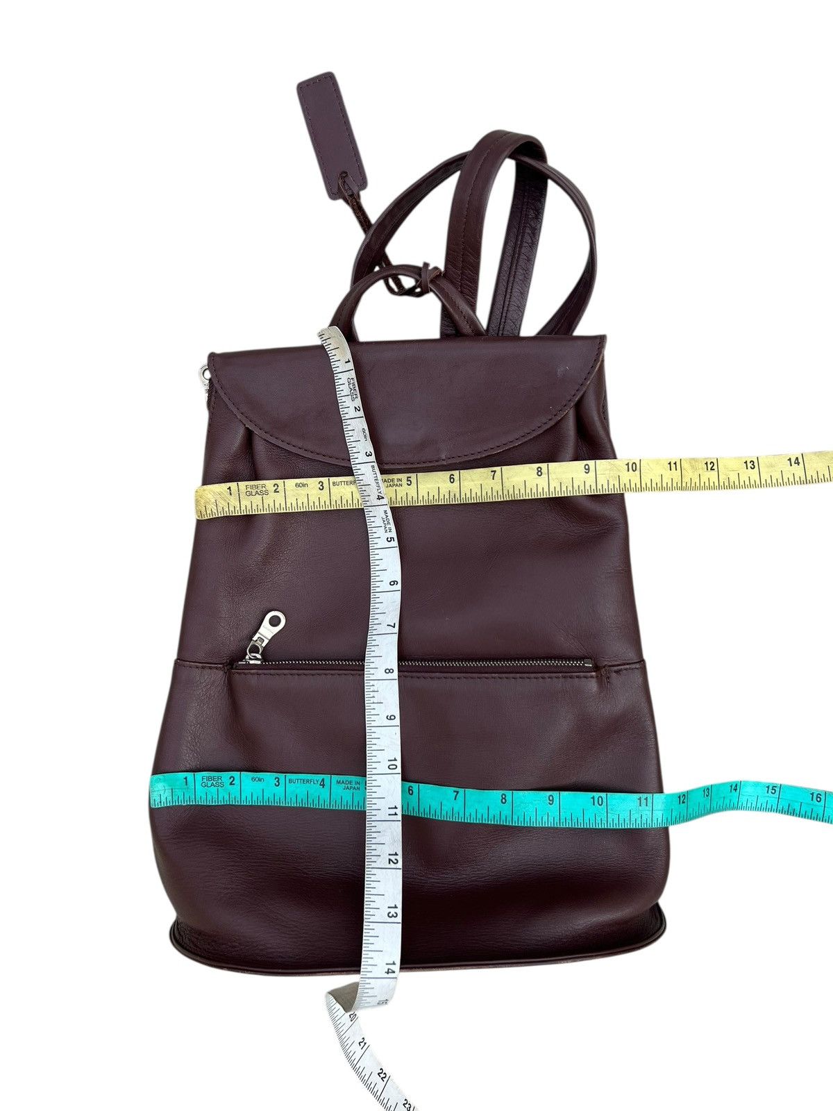 Leather Vintage Yohji Yamamoto Y’saccs Patina Leather Backpack Bag Size ONE SIZE - 25 Thumbnail