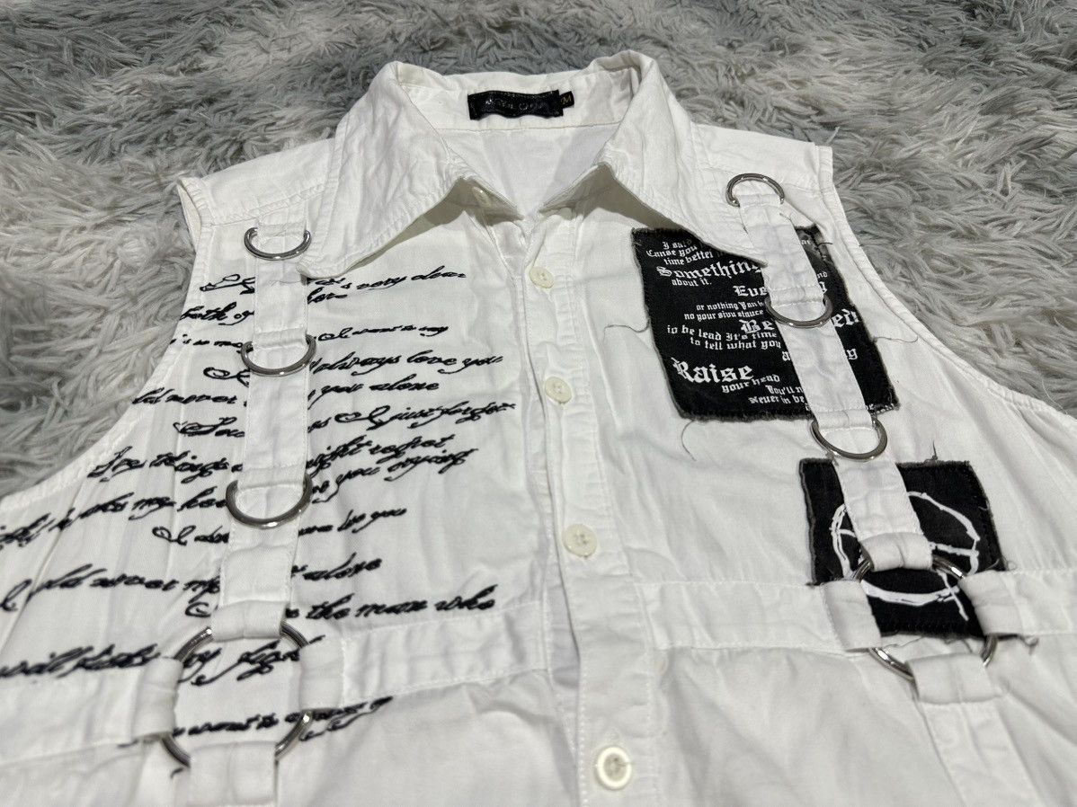 Seditionaries 🔥Sick Y2K Harajuku Anarchy Poem D-Rings Sleeveless Shirt Size US M / EU 48-50 / 2 - 1 Thumbnail