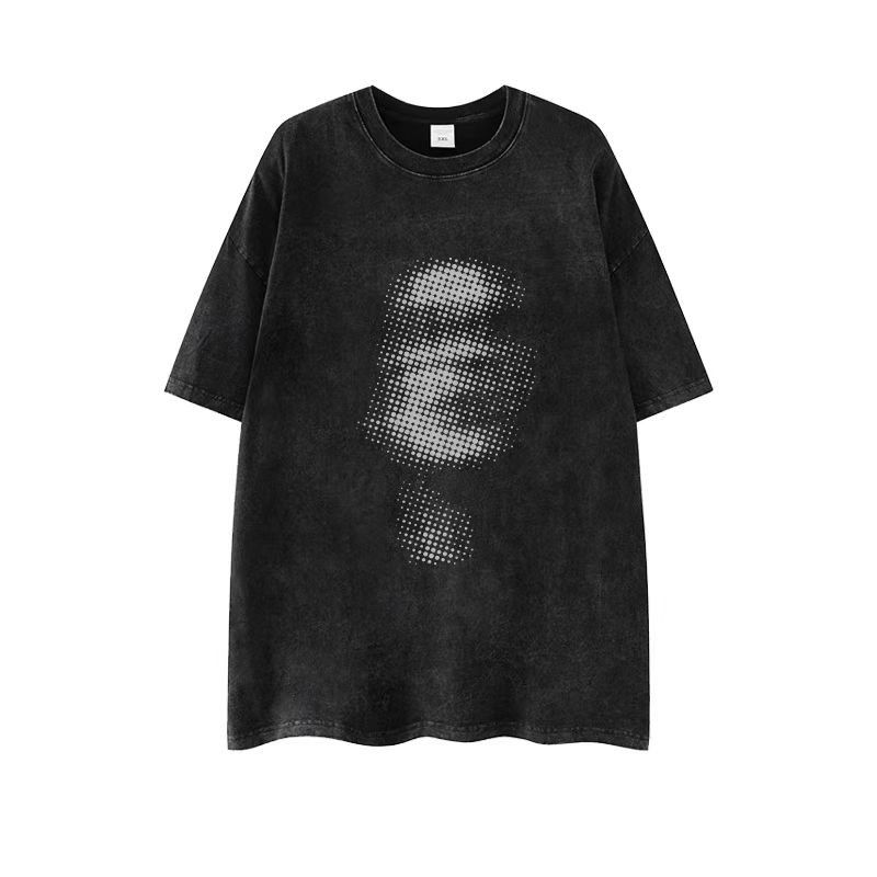 Japanese Brand × Vintage Street Hip Hop Fuzzy Portrait Print Short Sleeve T-Shirt Size US L / EU 52-54 / 3 - 2 Thumbnail