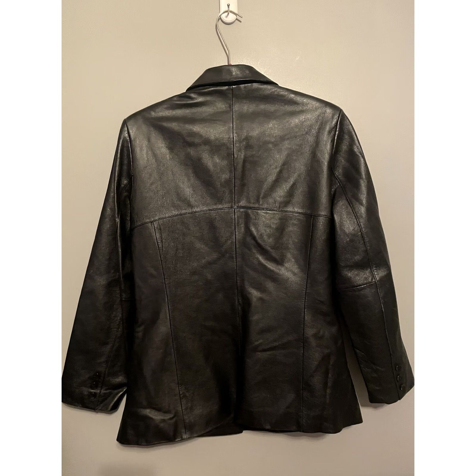 Vintage VINTAGE Wilsons Leather Jacket Black Women's L Jacket Leather Woman 28" 18" Pit to Pit Size L / US 10 / IT 46 - 5 Thumbnail