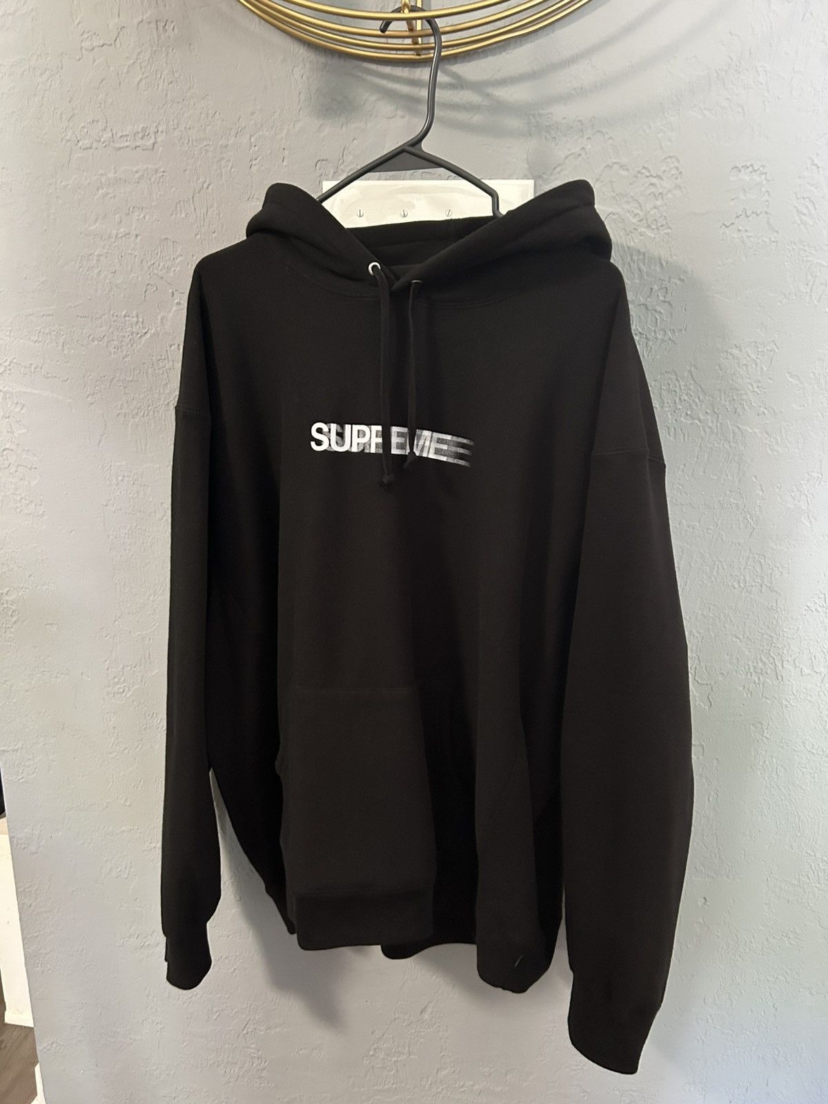Supreme Motion Logo Hooded Sweatshirt 黒 Supreme Motion logo-print Hoodie | Black | FARFETCH