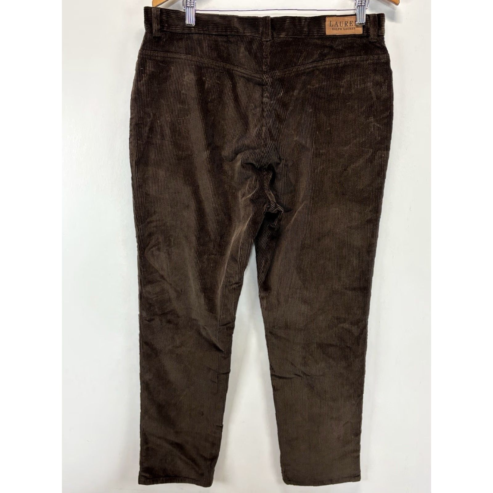 Ralph Lauren VINTAGE Lauren Ralph Lauren Corduroy Pants Women 16 Regular Brown 90s Y2K Classic Corduroy Pants Women Size 38" / US 16 / IT 52 - 3 Thumbnail