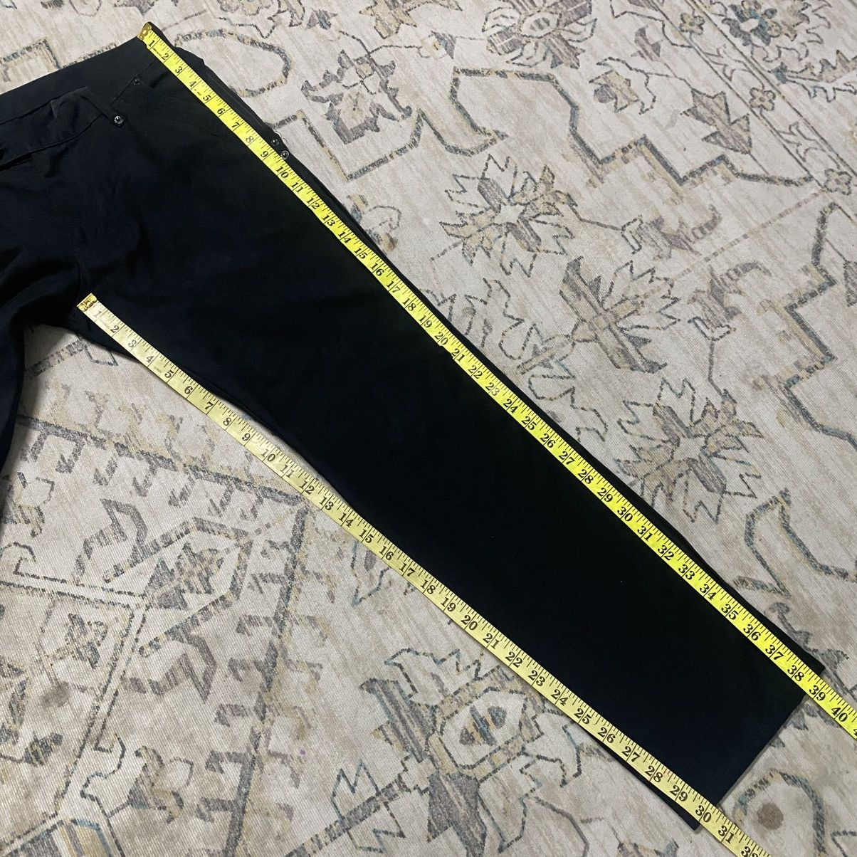 PPFM PPFM Black Paneled Trouser Low Rise Buckle Back Size US 32 / EU 48 - 19 Thumbnail