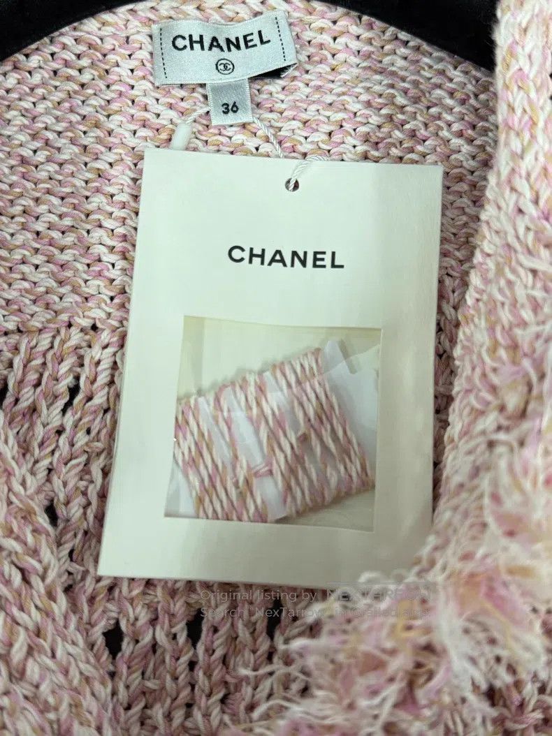 Chanel Chanel 25S pink knitted tassel vest Size XS / US 0-2 / IT 36-38 - 4 Thumbnail