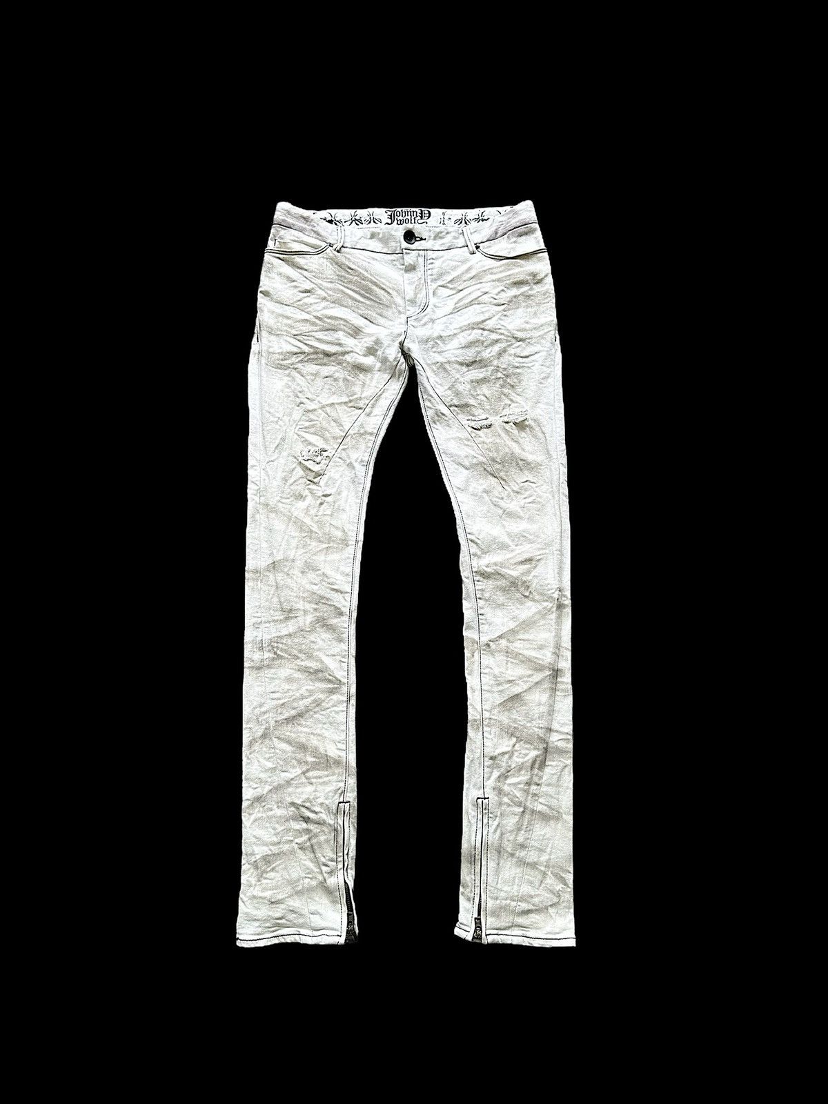 BUFFALO BOBS Size 34/34 - Johnny Wolf clawmark denim slim jeans Size US 34 / EU 50 - 1 Thumbnail