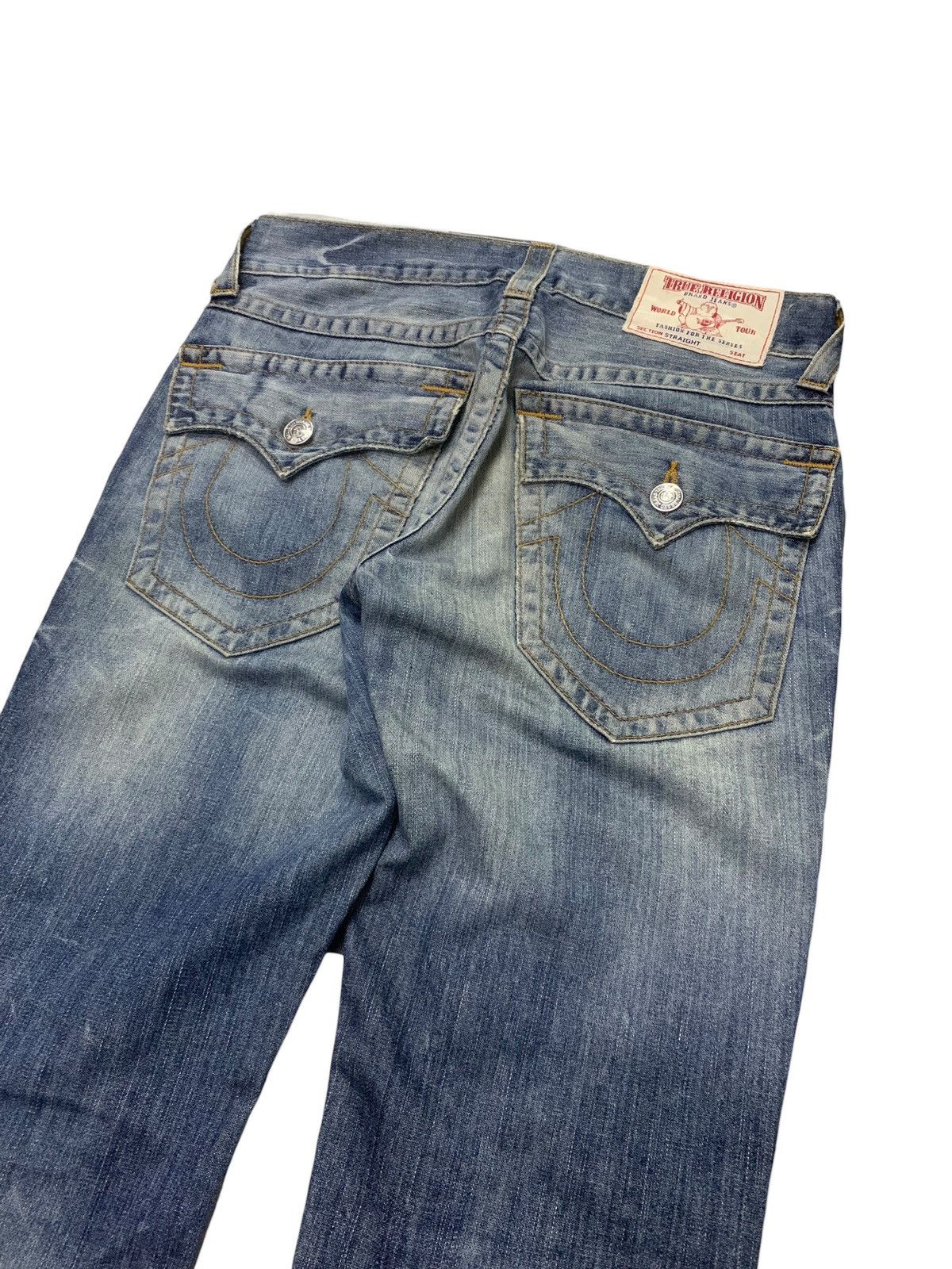 True Religion × Vintage True Religion Straight Cut Denim Pants Jeans Size US 31 - 5 Thumbnail